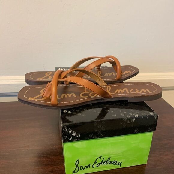 Sam Edelman abbey leather upper flip flop size 9 new - Picture 3 of 12